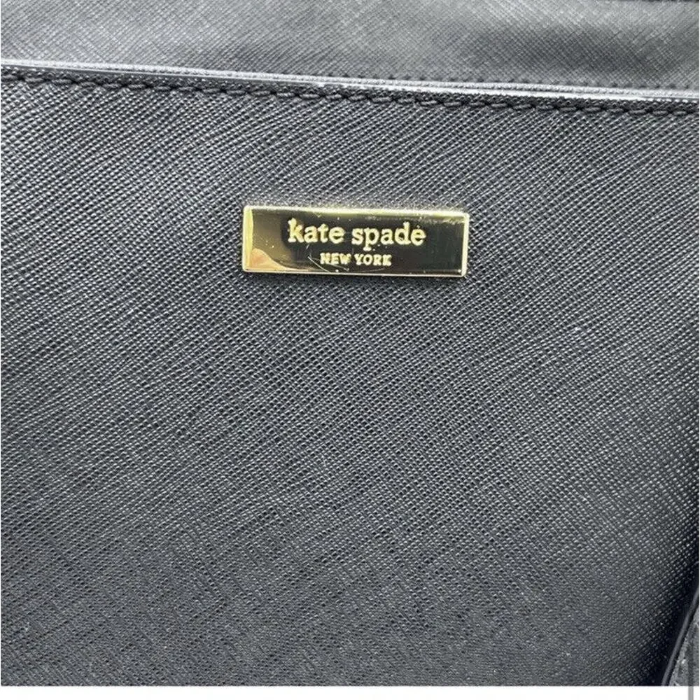 Kate‎ Spade Authenticated Dally Laurel Way Shoulder Bag Leather Black WKRU4094
